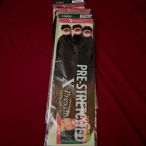 Outre X-Pression Pre-Stretched 💯 percent Kanekalon 52” Braiding Hair